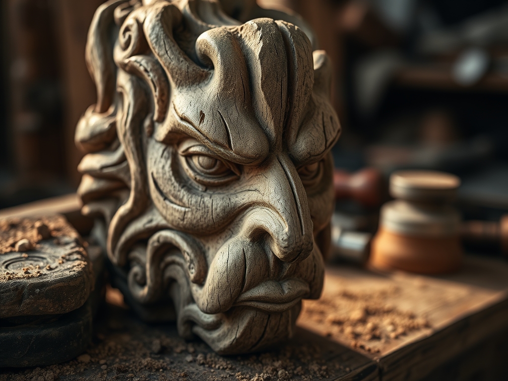 Carving a Spirit Face