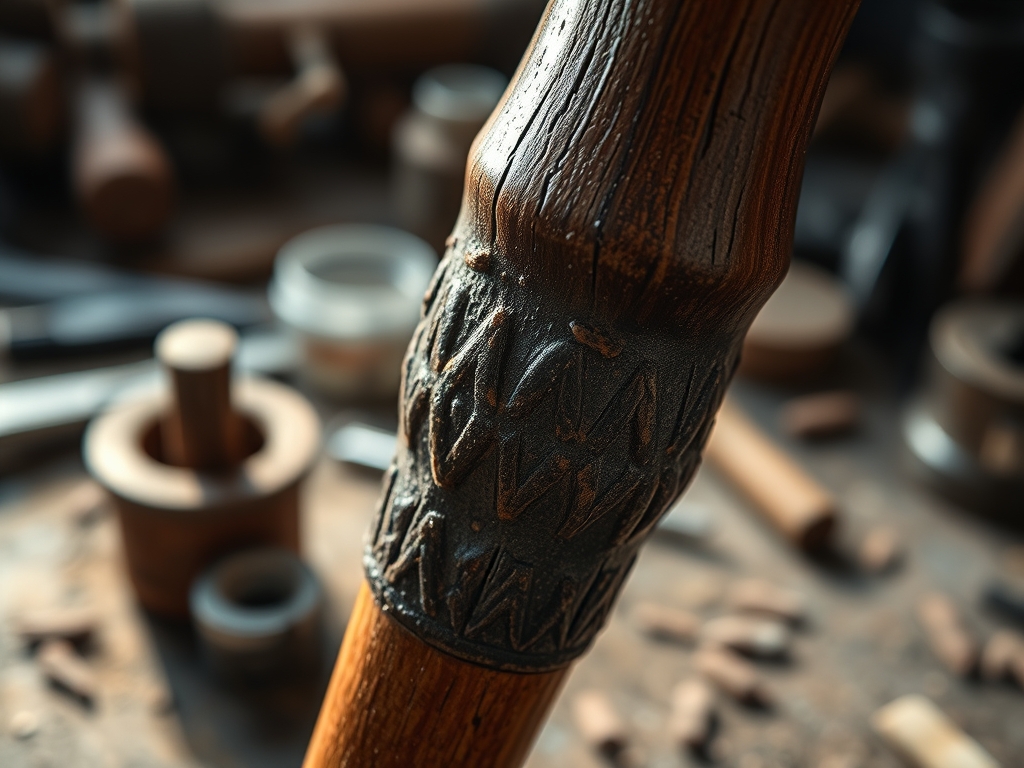 Carving a Walking Stick