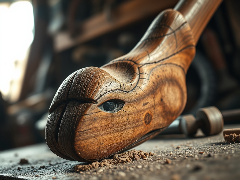 Carving a Wooden Noggin