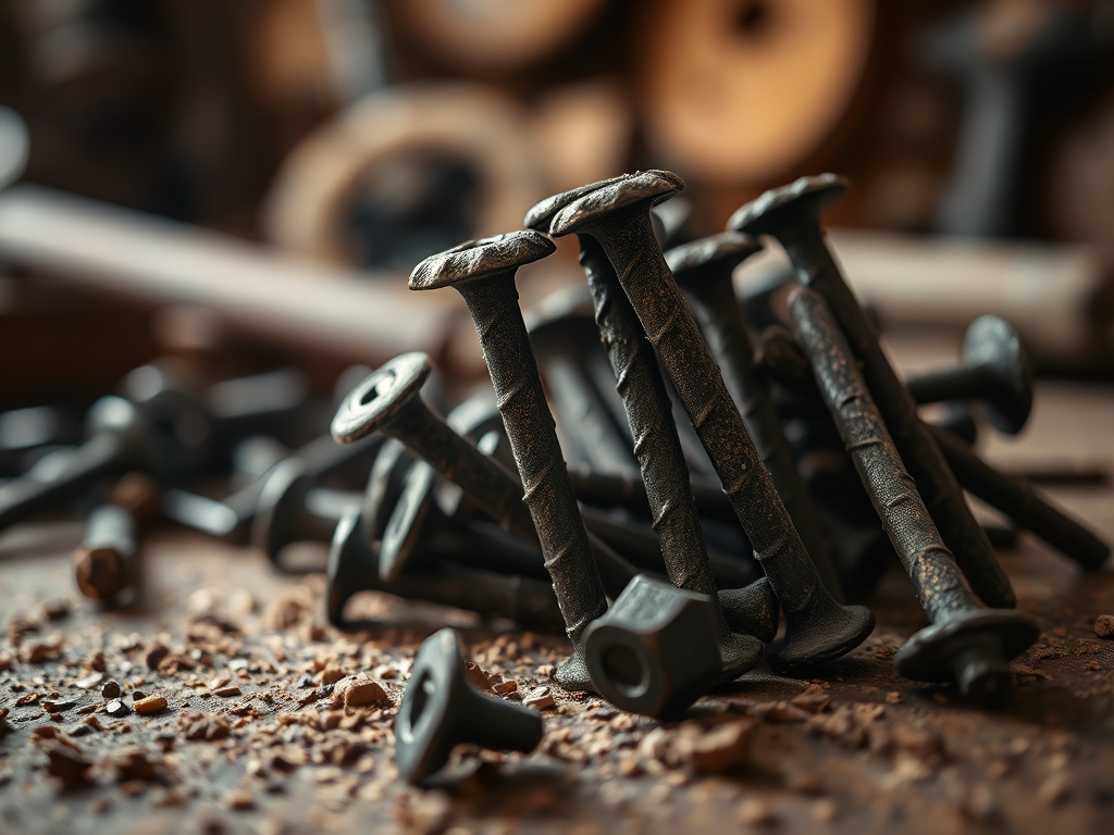 Forging Decorative Steel Nails