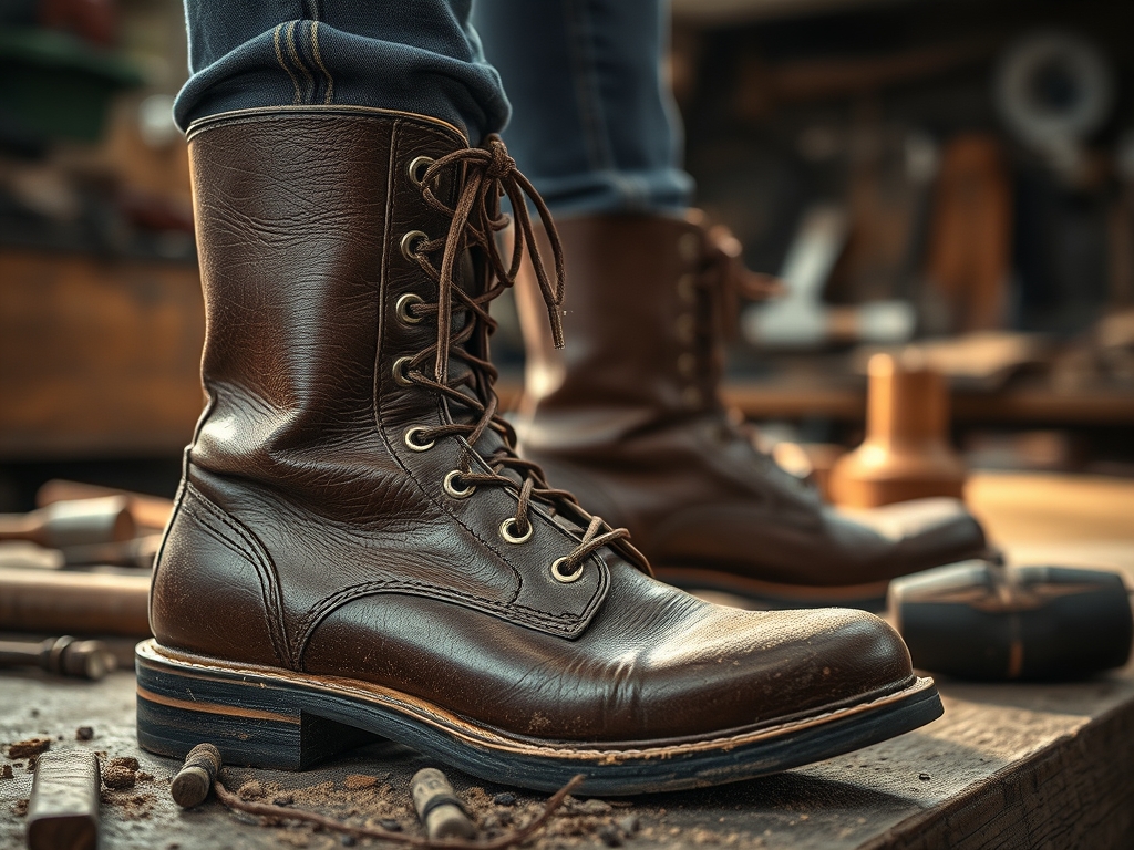 Hand Dyeing Leather Boots