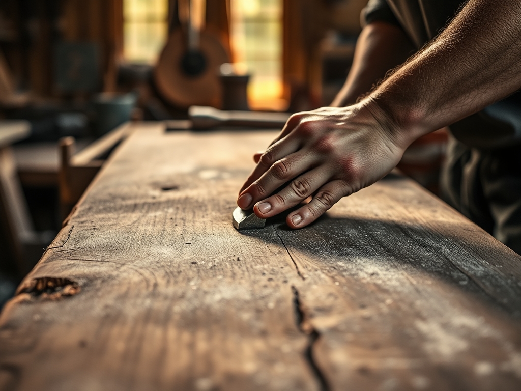 Hand Planing a Large Tabletop