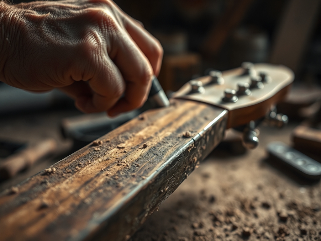 Hand Shaping a Guitar Neck