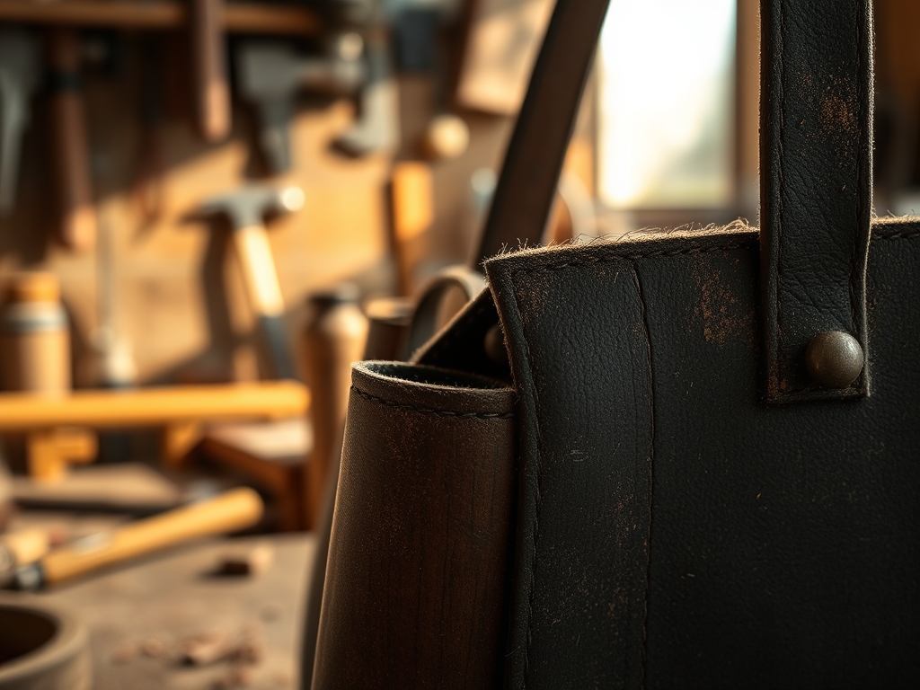 Hand Stitching a Leather Tote