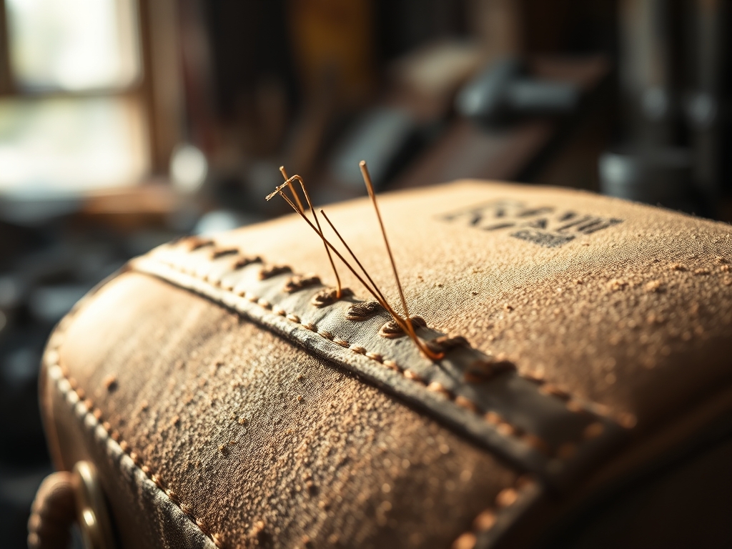 Hand Stitching a Saddle Bag