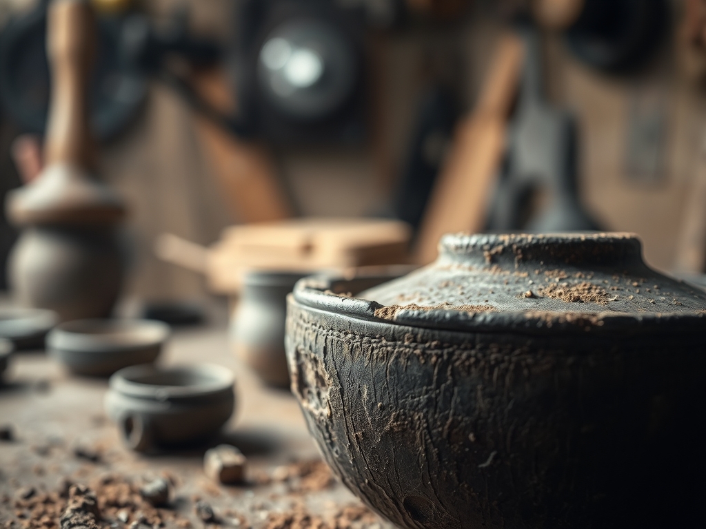 Primitive Pottery Pit Firing