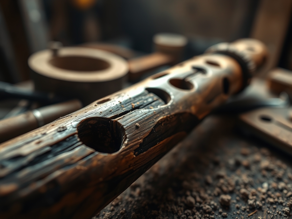 Carving a Wooden Flute